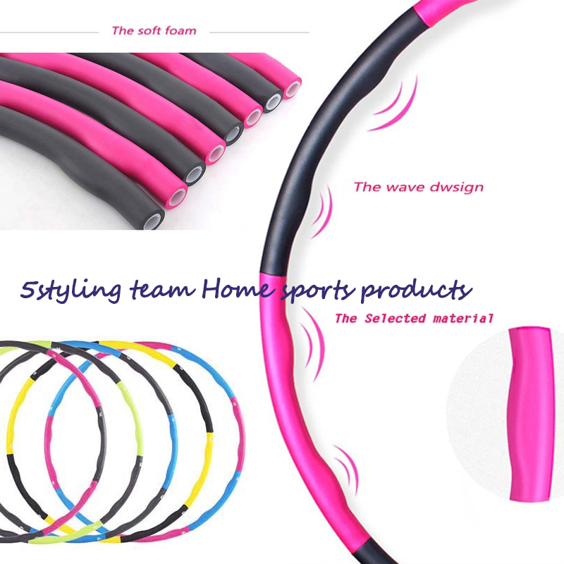 Anello dimagrante hula hoop rimovibile anello dimagrante dimagrante in vita attrezzature per il fitness anello massaggio schiuma per adulti e bambini