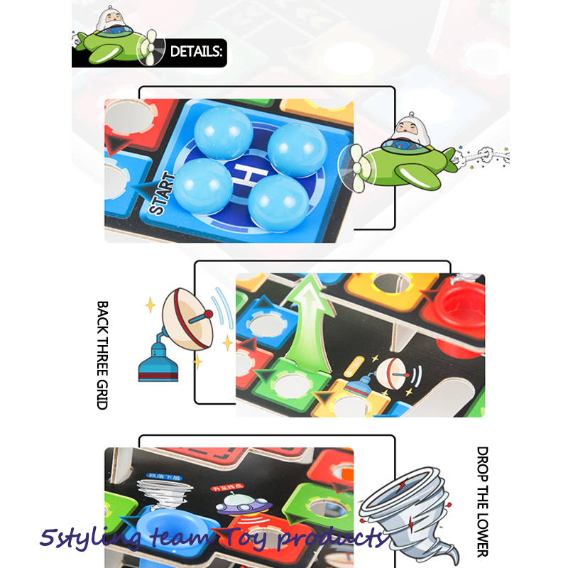 Puzzle per bambini 3D tridimensionale scacchi da tavolo da gioco gioco da tavolo assemblaggio scala per serpenti scala a 3 strati e distribuzione di giocattoli di scacchi