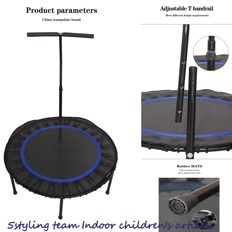 Trampolino Tianxin trampolino fitness per adulti per bambini a casa trampolino elastico interno ed esterno corda con corrimano trampolino